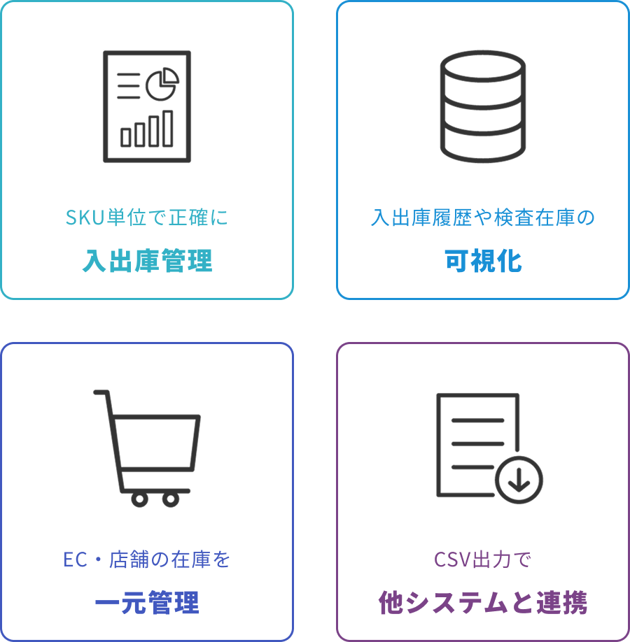アピス在庫管理システムにできること